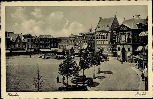 Ak Gouda Südholland Niederlande, Markt