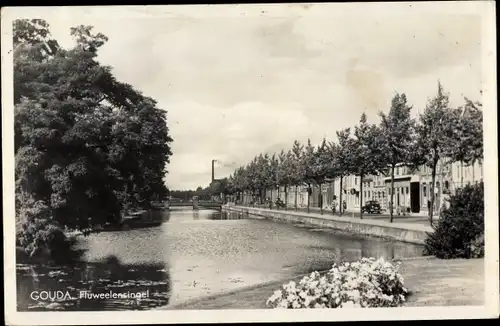 Ak Gouda Südholland Niederlande, Fluweelensingel