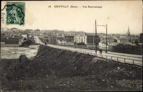 Ak Gentilly Val de Marne, Vue Panoramique