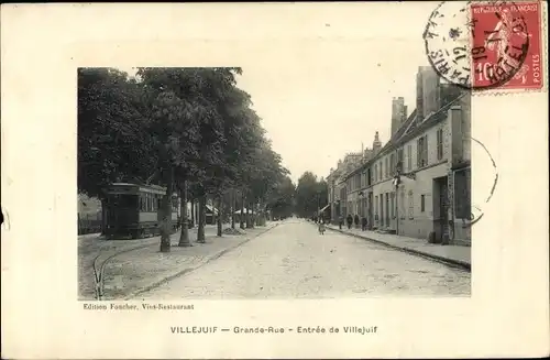 Passepartout Ak Villejuif Val de Marne, La Grande Rue