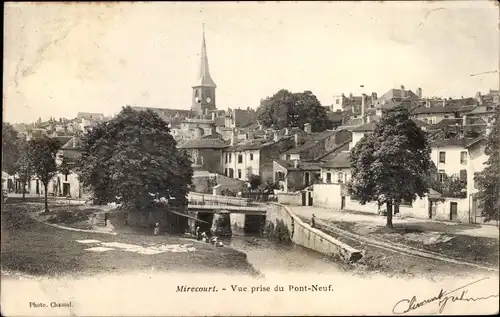 Ak Mirecourt Lothringen Vosges, Vue prise du Pont Neuf