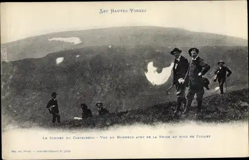 Ak Gérardmer Lothringen Vosges, Vue du Hohneck, Sommet du Castelberg