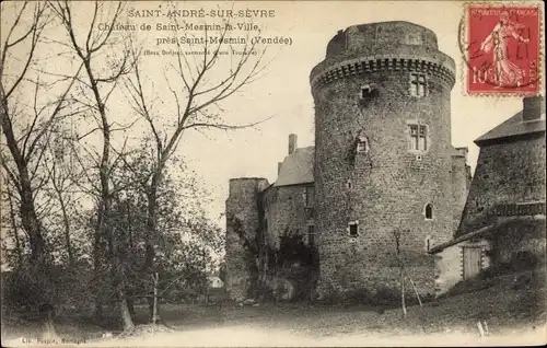 Ak Saint-André-sur-Sèvre Deux Sèvres, Château de Saint-Mesmin