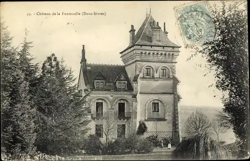 Ak Deux Sèvres, Château de la Fontenelle