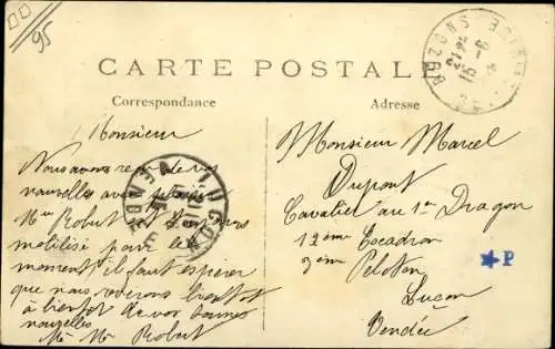 Ak Bezons Val d’Oise, Chemin du Halage et Pont