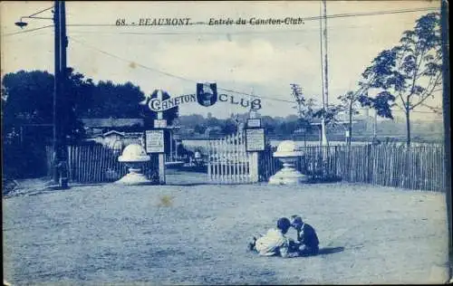 Ak Beaumont Val d’Oise, Entree du Caneton Club