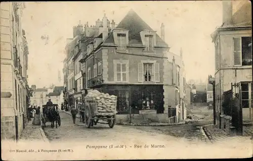 Ak Pomponne Seine et Marne, Rue de Marne