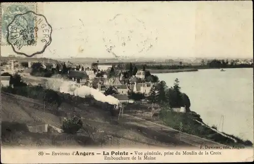 Ak La Pointe Maine et Loire, Vue Générale