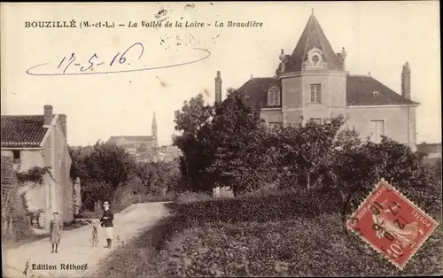 Ak Bouzillé Maine et Loire, La Baudière