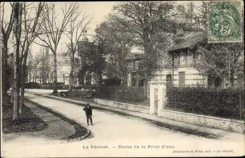 Ak Le Vésinet Yvelines, Route de la Prise d´Eau