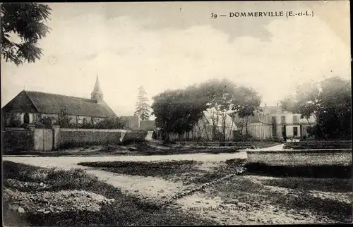 Ak Dommerville Essonne, L´Église