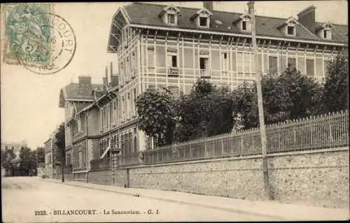 Ak Billancourt Hauts de Seine, Le Sanatorium