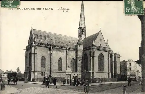 Ak Bois de Boulogne Hauts de Seine, L´Église