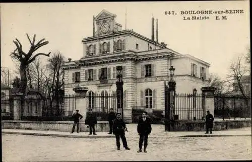 Ak Boulogne sur Seine Hauts de Seine, La Mairie