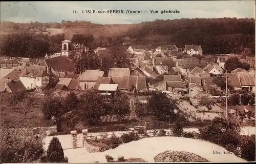 Ak L´Isle sur Serein Yonne, Vue Générale