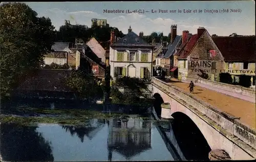 Ak Montoire Loir et Cher, Le Pont et le Donjon