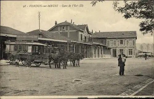 Ak Verdun Meuse, Gare de l'Est