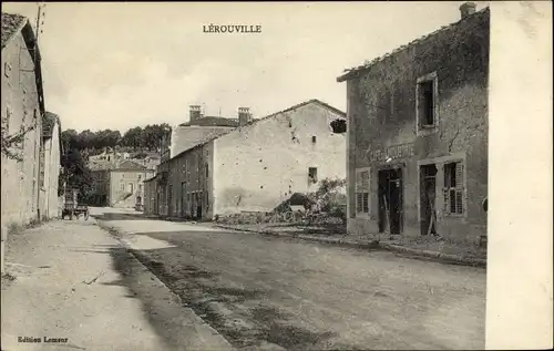Ak Lerouville Lothringen Meuse, Ortspartie