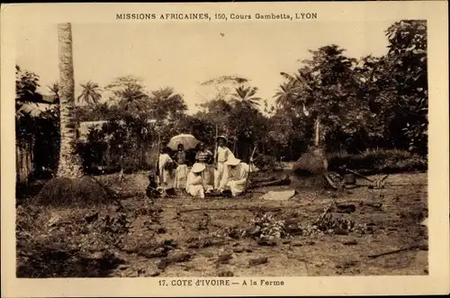 Ak Elfenbeinküste, A la Ferme, Missions Africaines, Lyon