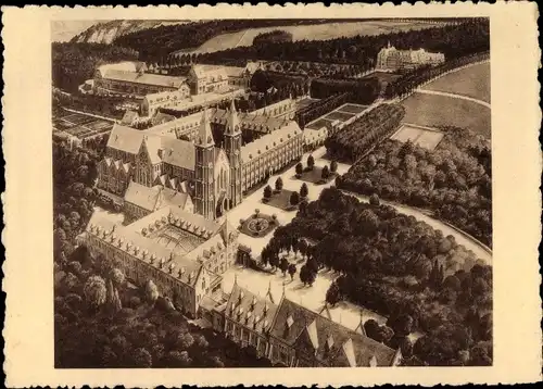 Ak Anhée Wallonien Namur, Abbaye de Maredsous, Fliegeraufnahme