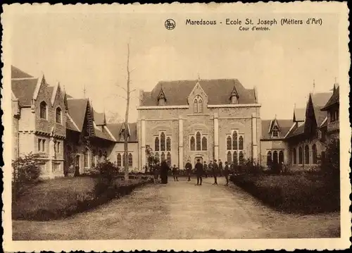 Ak Anhée Wallonien Namur, Abbaye de Maredsous, Ecole St. Joseph
