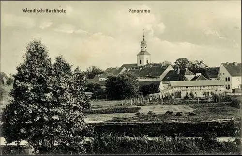 Ak Wendisch Buchholz Märkisch Buchholz Dahme Spreewald, Panorama