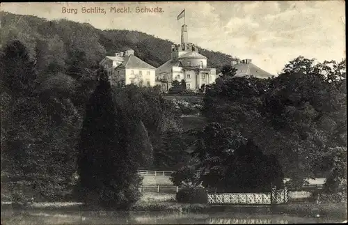 Ak Hohen Demzin Mecklenburgische Schweiz, Burg Schlitz