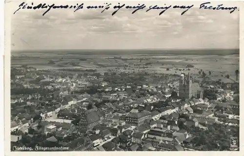 Ak Jüterbog in Brandenburg, Blick auf den Ort, Fliegeraufnahme