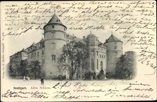 Ak Stuttgart am Neckar, Altes Schloss