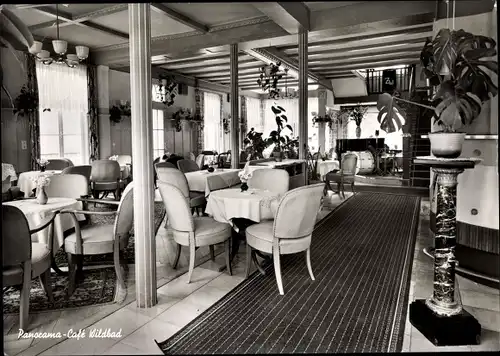 Ak Bad Wildbad im Schwarzwald, Panorama Cafe Wildbad, Innenansicht
