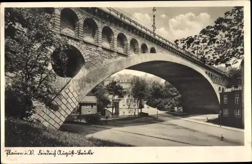 Ak Plauen im Vogtland, Friedrich August Brücke