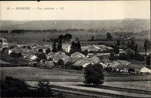 Ak Domrémy Vosges, Vue Générale