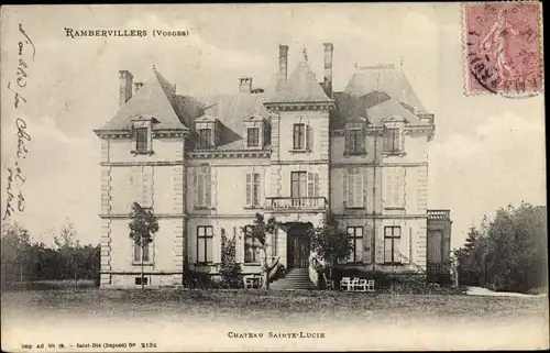 Ak Rambervillers Vosges, Château Sainte Lucie