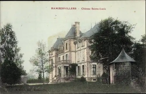 Ak Rambervillers Vosges, Château Sainte Lucie
