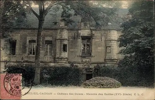 Ak Arcueil Cachan Val de Marne, Château des Guises, Maison des Gardes
