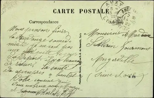 Ak Auxy Loiret, Villa Jeanne d´Arc