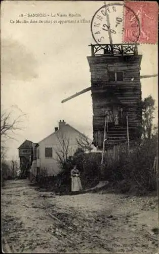 Ak Sannois Val d’Oise, Le Vieux Moulin