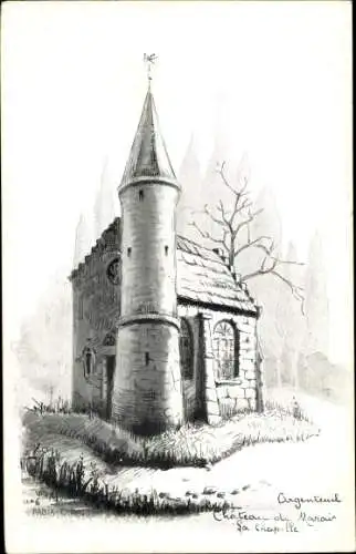 Künstler Ak Argenteuil Val d'Oise, Chateau, La Chapelle