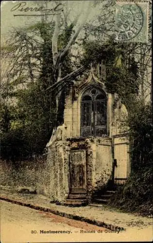 Ak Montmorency Val d’Oise, Ruines de Guetry