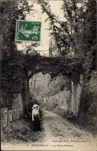 Ak Montsoult Val-d’Oise, Le Pont d'Arcole