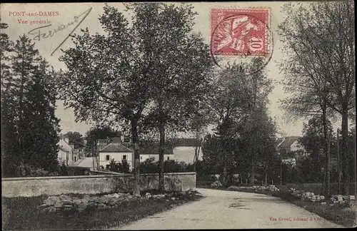 Ak Couilly Pont aux Dames Seine et Marne, Vue Générale