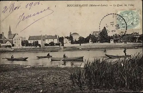 Ak Bouchemaine Maine-et-Loire, Le Quai, Les Villas