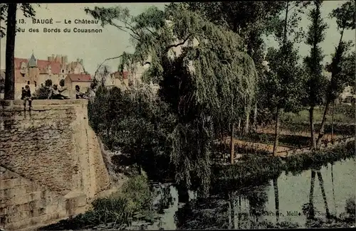 Ak Bouzillé Maine et Loire, Le Château, Bords du Couasnon