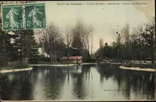 Ak Le Vésinet Yvelines, Casino des Ibis, Grand Lac, Cercle des Patineurs