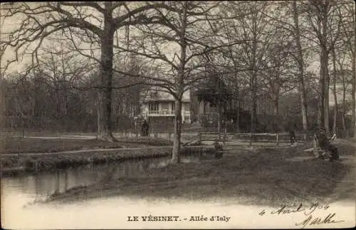 Ak Le Vésinet Yvelines, Allée d´Isly