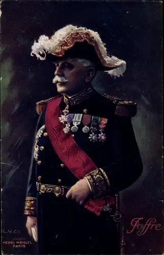 Ak General Joseph Joffre, Portrait