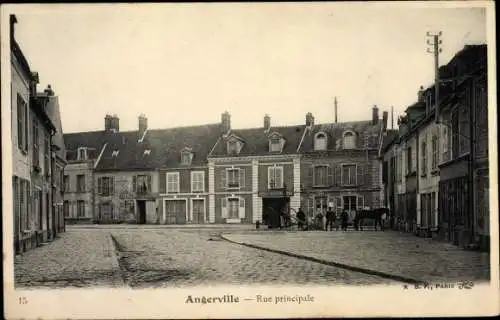 Ak Angerville Essonne, Rue Principale