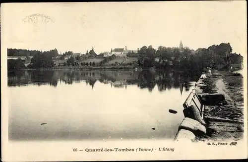 Ak Quarre les Tombes Yonne, L´Étang