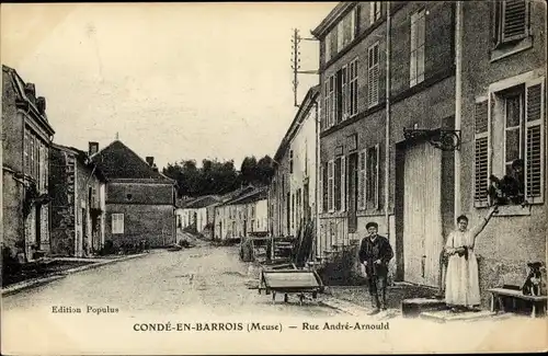 Ak Condé en Barrois Meuse, Rue Andre Arnould