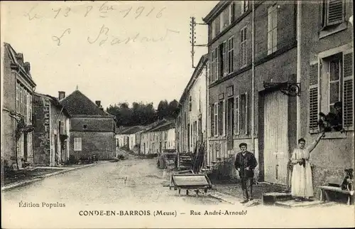 Ak Condé en Barrois Meuse, Rue Andre Arnould